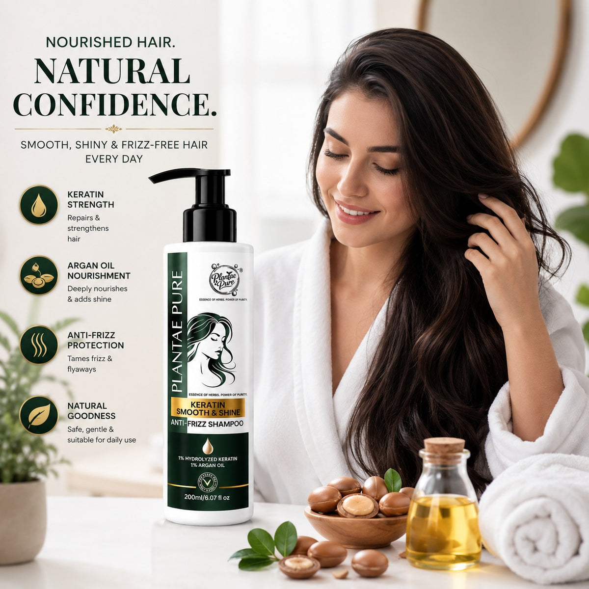 Best Plant-Based Shampoo for Dry Hair (Pack of 2) | Natural Haircare